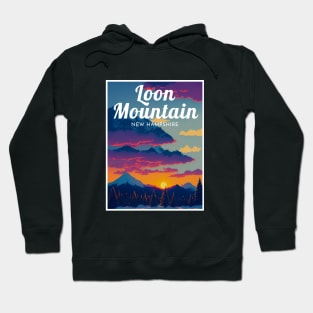 Loon Mountain New Hampshire United States ski Hoodie